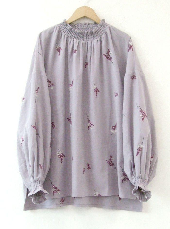 50％OFF! 冬花刺繍シャーリングプルオーバー ELLIFE ONLINE SHOP