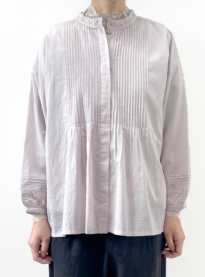 50%OFF! スラブガーゼレーシーピンタックブラウス ELLIFE ONLINE