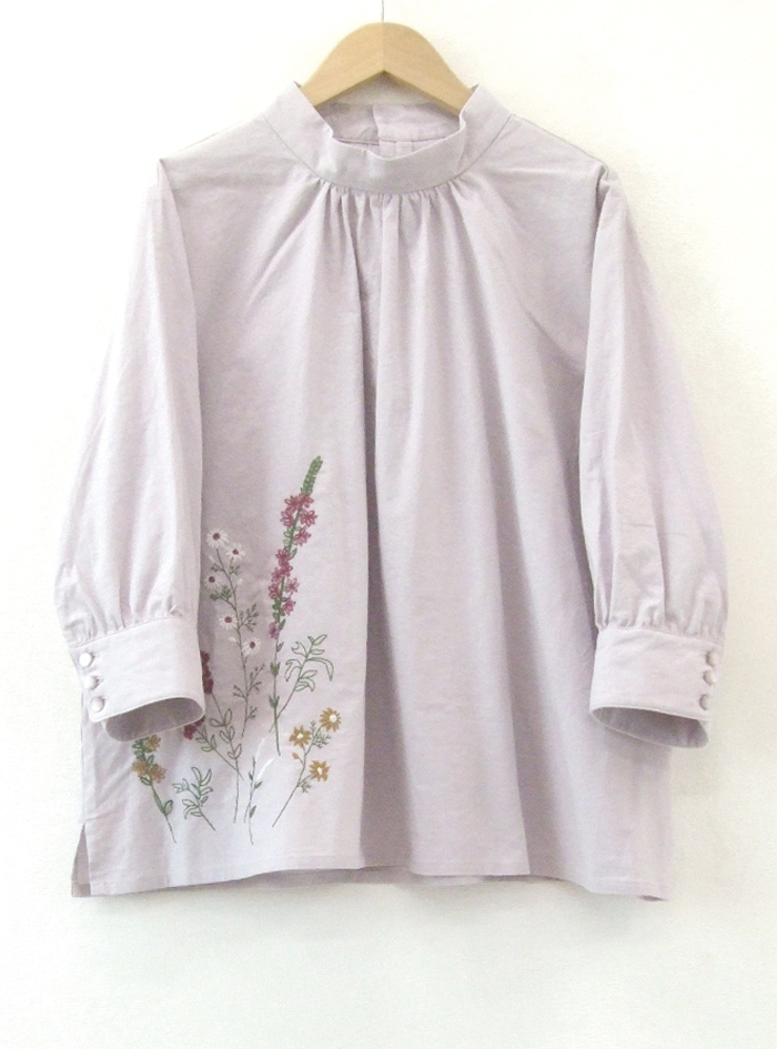 パーツ刺繍ギャザープルオーバー ELLIFE ONLINE SHOP