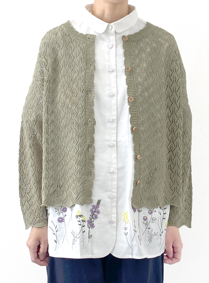50%OFF! 透かし柄ニットカーディガン ELLIFE ONLINE SHOP