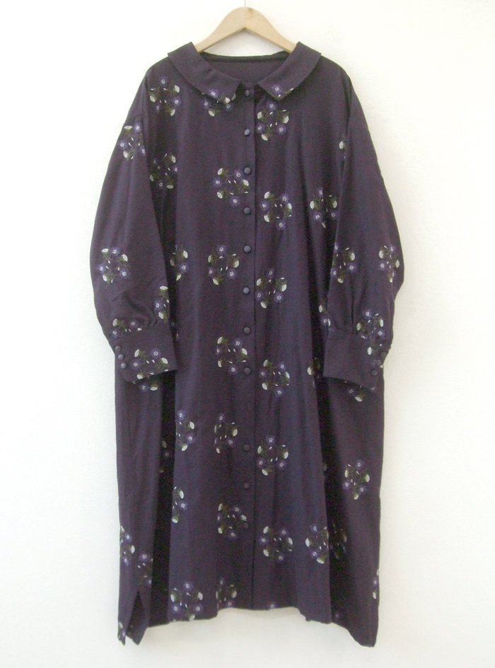 サークル刺繍前開きワンピース ELLIFE ONLINE SHOP