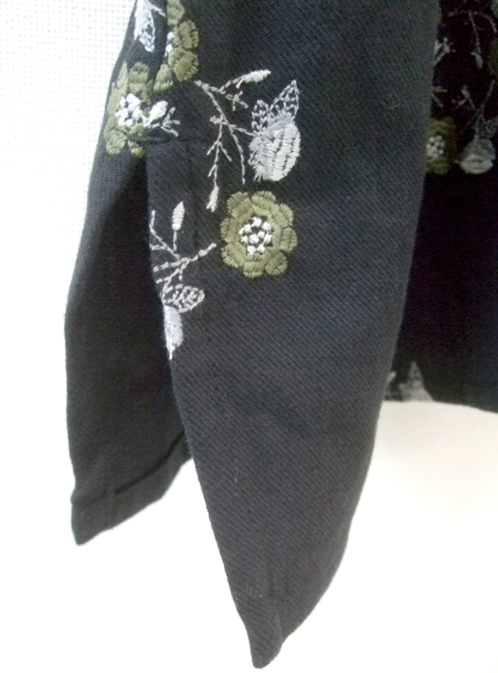 サークル刺繍前開きワンピース ELLIFE ONLINE SHOP
