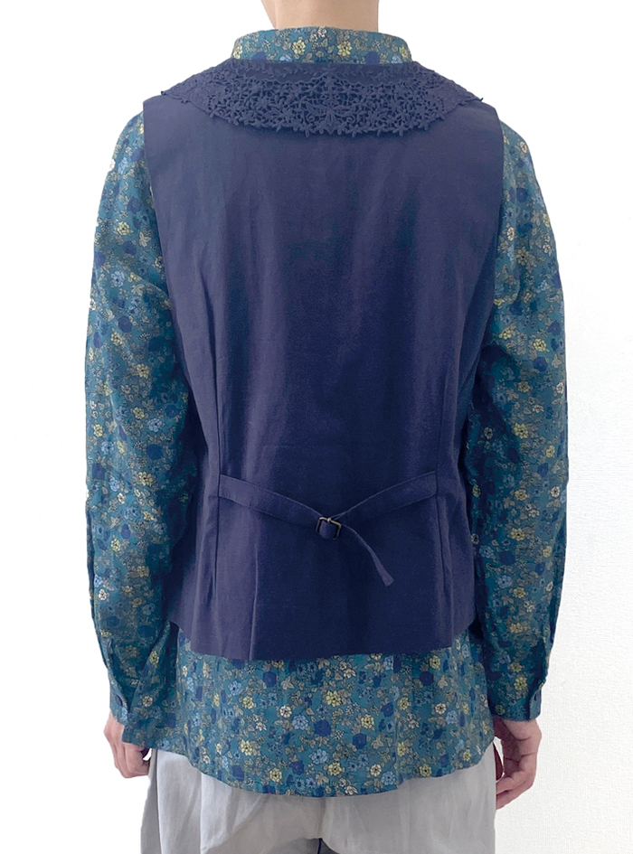 30%OFF! 綿麻レースカラーベスト ELLIFE ONLINE SHOP