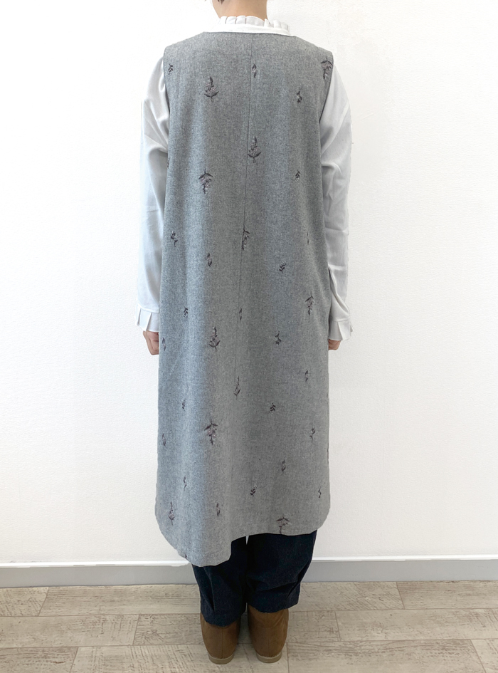 30%OFF! 花刺繍Vネックジャンパースカート ELLIFE ONLINE SHOP