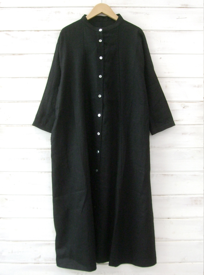 50%OFF! リネン切替前開きワンピース ELLIFE ONLINE SHOP