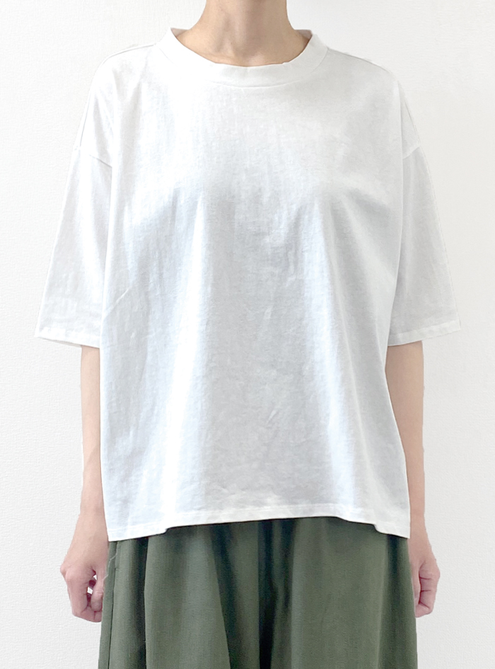 50%OFF! 天竺布帛切替Tシャツ ELLIFE ONLINE SHOP