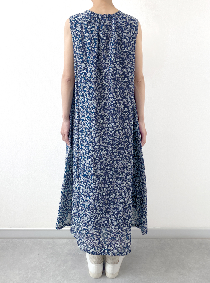 Fruitanari2025顔プリント ノースリーブミニワンピース Fruitanari2025