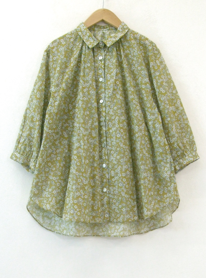 小花プリントギャザーブラウス ELLIFE ONLINE SHOP