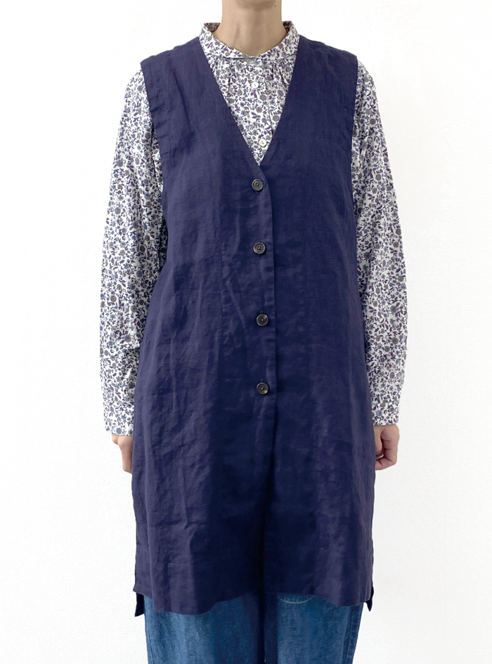 麻ロングベスト ELLIFE ONLINE SHOP