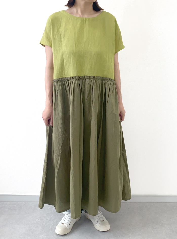 ワンピース life LIFE STYLE WEAR】フラワープリントティアードワンピース