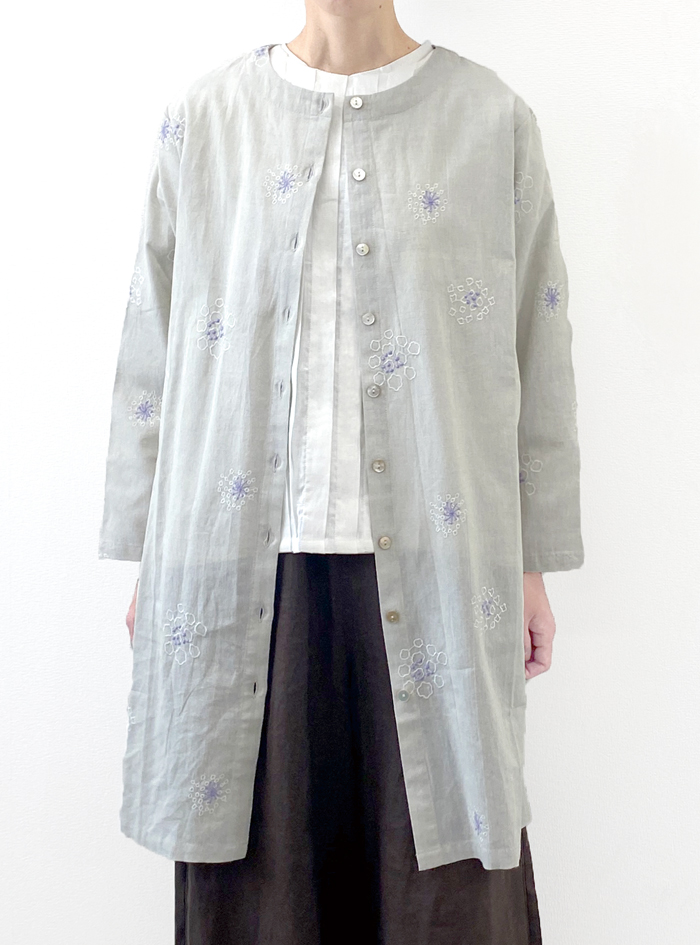 花刺繍クルーネック2wayワンピース ELLIFE ONLINE SHOP