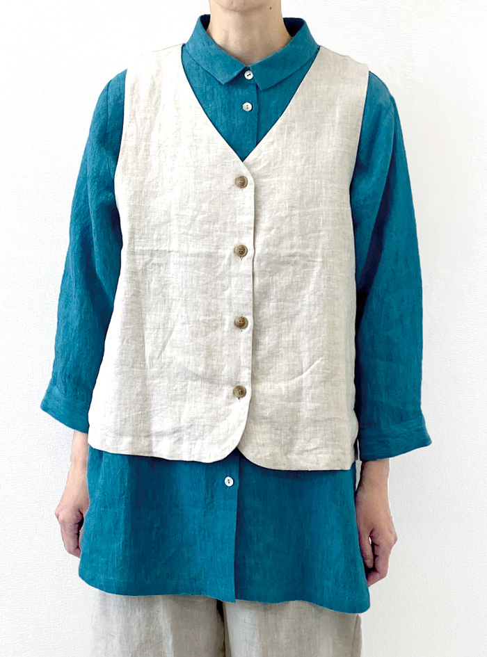 欲しいの 50%OFF! リネンベスト ELLIFE ONLINE SHOP トップス