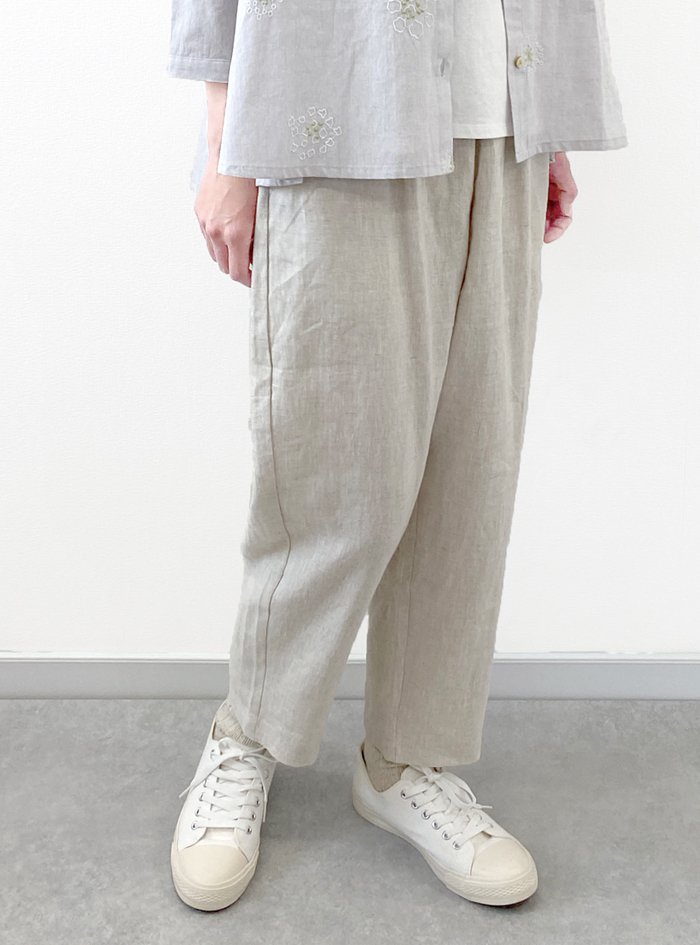かぐれ　コクーン　パンツ　リネン　コットン　サルエル 50%OFF! リネンコクーンパンツ ELLIFE ONLINE SHOP