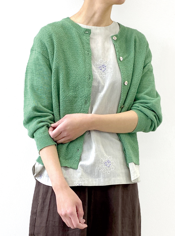 30%OFF! 綿麻ニットカーディガン ELLIFE ONLINE SHOP