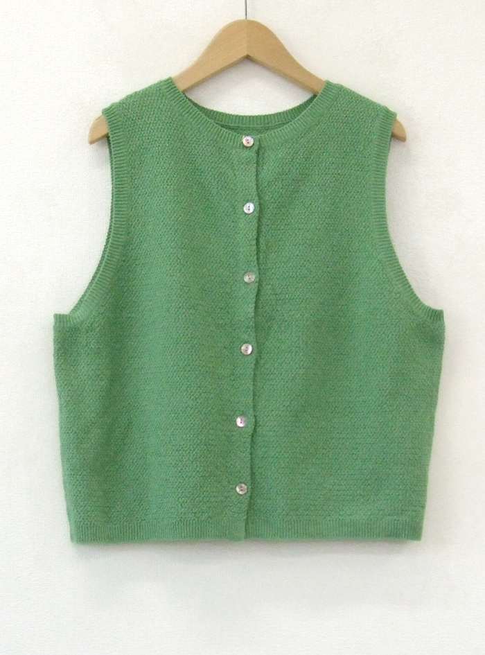 25SS｜一部店舗限定】WOMEN メッシュクルーネックニットベスト