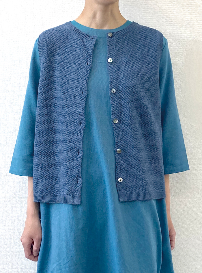 ☆綿麻ニット2wayベスト ELLIFE ONLINE SHOP