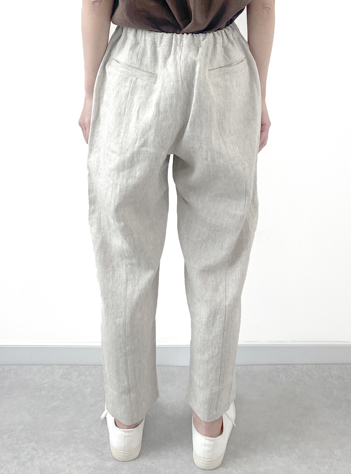 50%OFF! リネンセミテーパードパンツ ELLIFE ONLINE SHOP