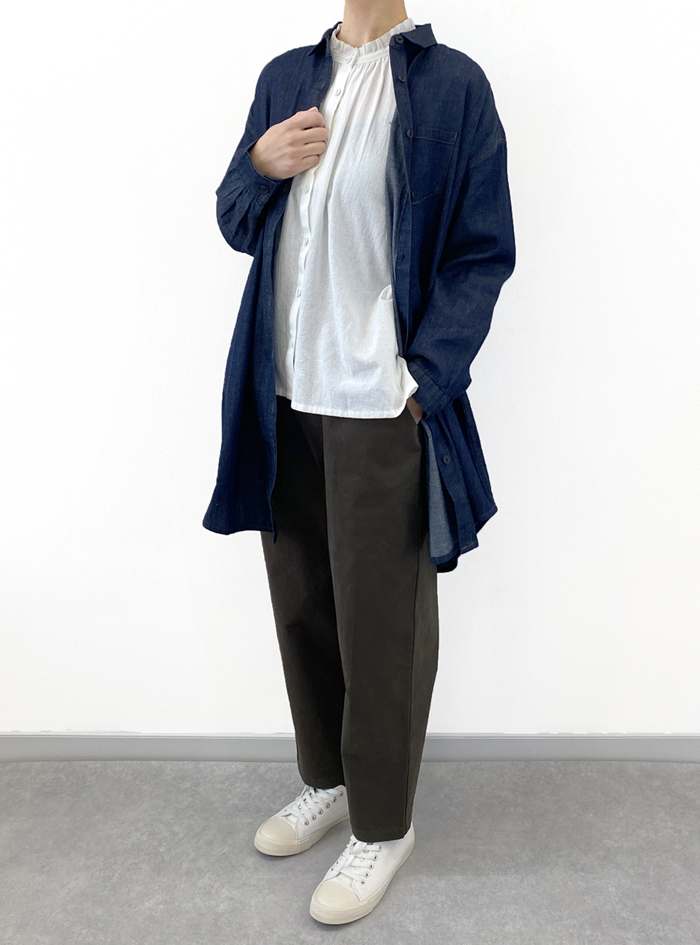 デッドストックストレッチリネン・ワンタックスリムパンツ - 山内 atelier & gallery shop | Facebook