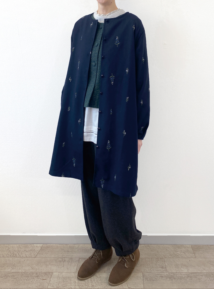 50%OFF! 花刺繍前開きコート ELLIFE ONLINE SHOP