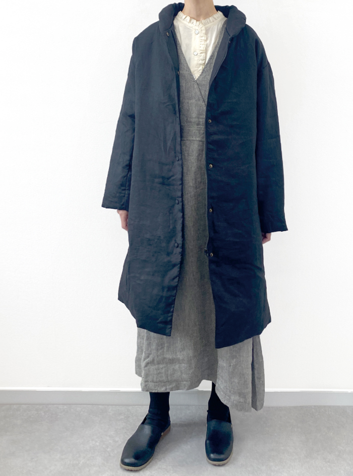 50%OFF! リネンショールカラーダウンコート ELLIFE ONLINE SHOP