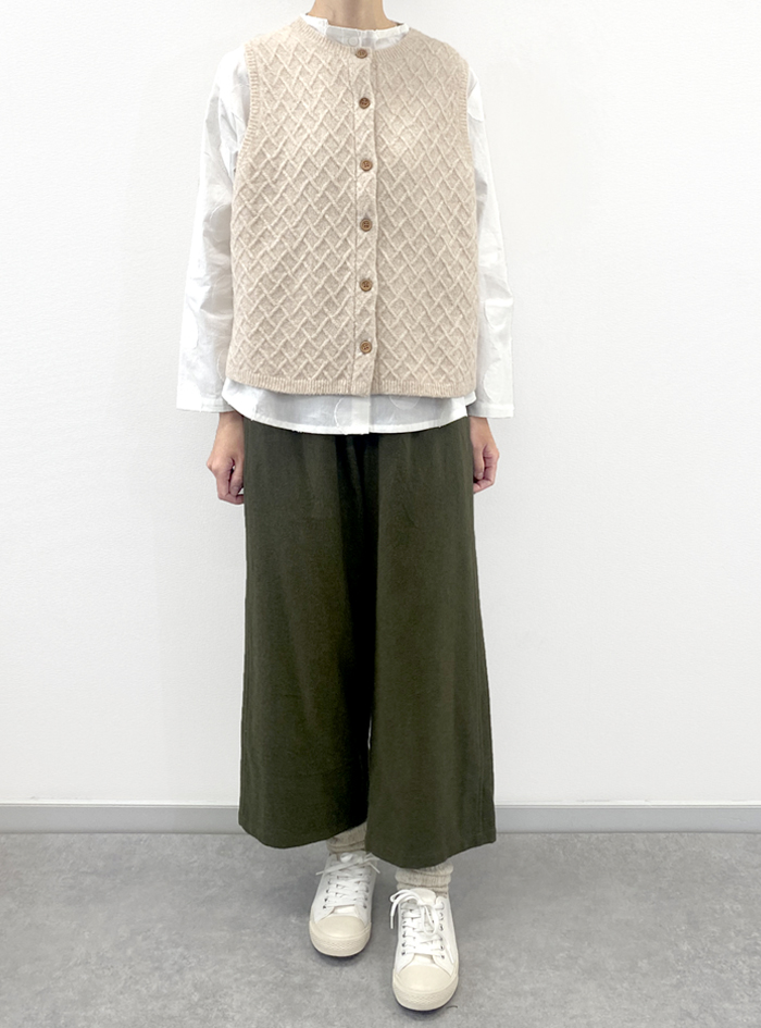 50％OFF! アルパカ混ニットベスト ELLIFE ONLINE SHOP