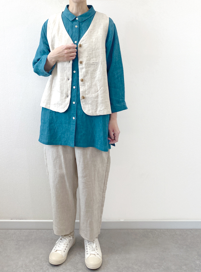シャンブレーチュニックブラウス ELLIFE ONLINE SHOP シャンブレーチュニックブラウス ELLIFE ONLINE SHOP