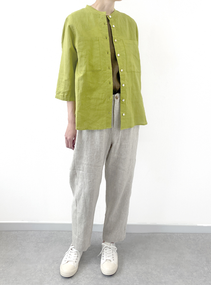 erreuno エレウノ リネン　麻　パンツスーツ LINEN NEW TYPE EASY PANTS | 坩堝-RUTSUBO- ONLINE