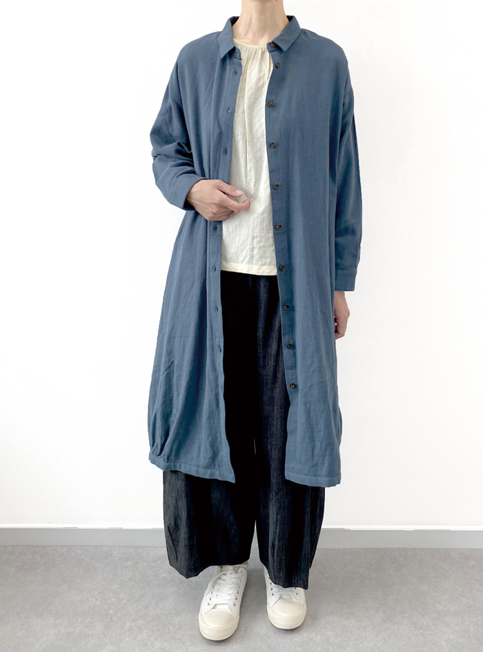 ドビーフロントギャザープルオーバー ELLIFE ONLINE SHOP