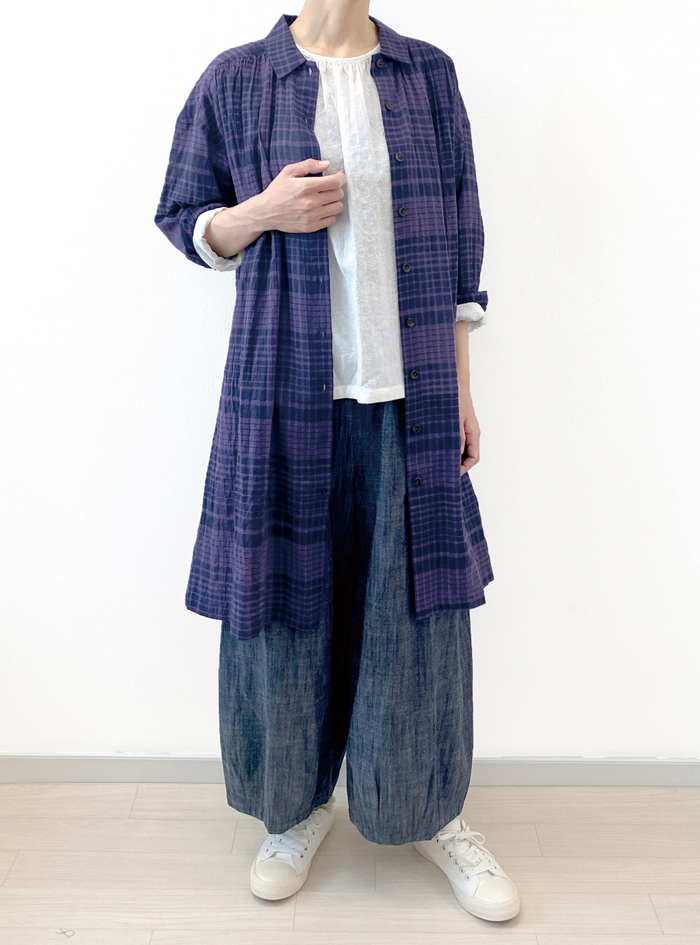 ドビーフロントギャザープルオーバー ELLIFE ONLINE SHOP