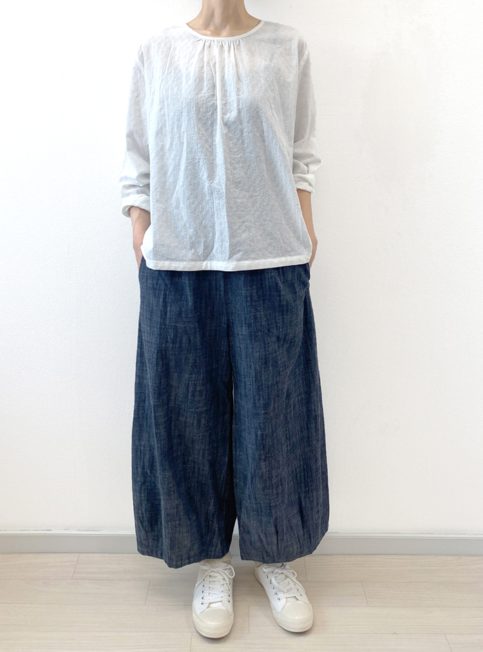 ドビーフロントギャザープルオーバー ELLIFE ONLINE SHOP