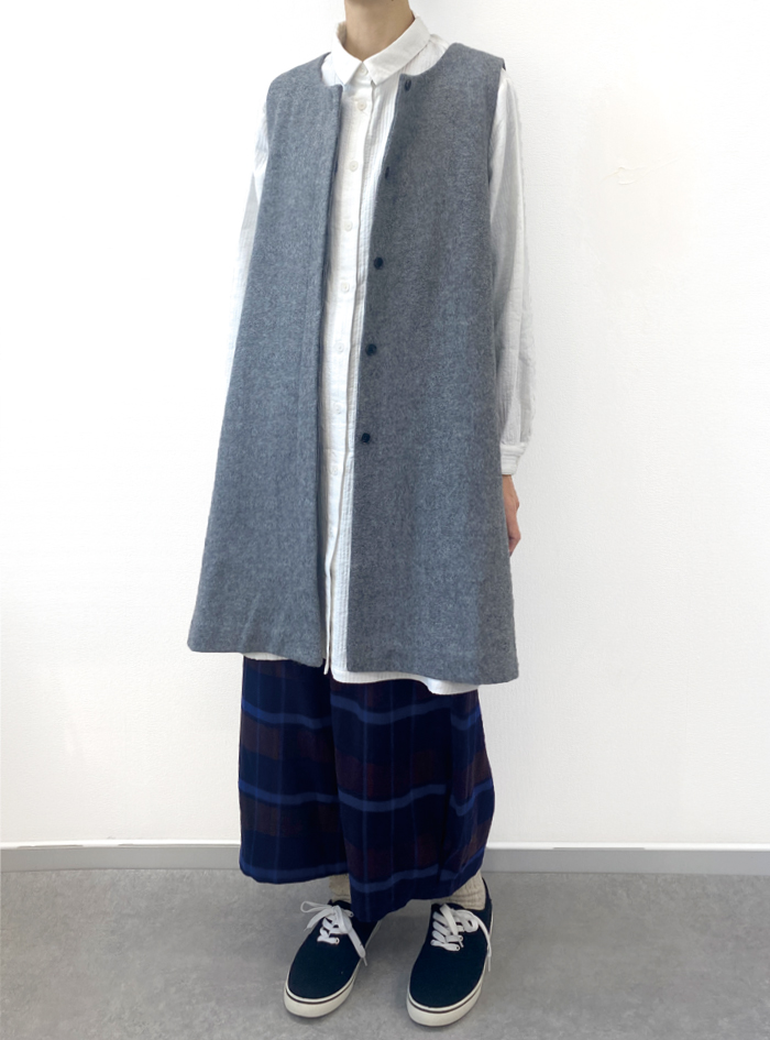 30%OFF! フラノロングベスト ELLIFE ONLINE SHOP